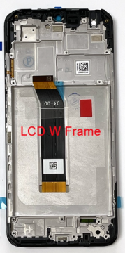Original Écran Complet Vitre Tactile avec Châssis LCD Xiaomi Poco M4 5G/M5 4G 2022 Service Pack Noir/Tarnish
